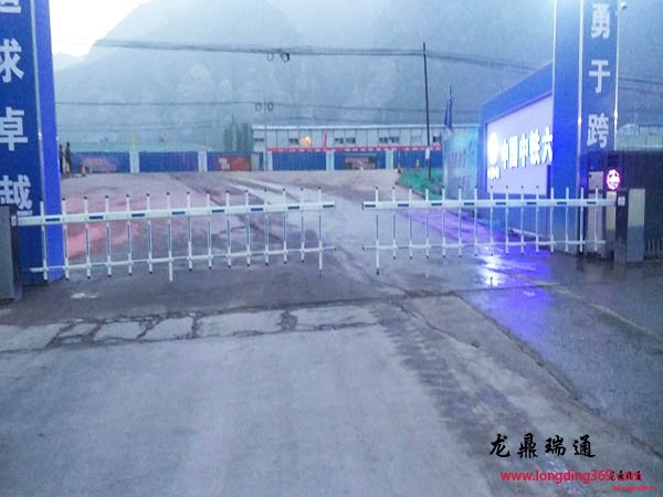 中鐵六局京張高鐵施工基地車(chē)牌識(shí)別安裝